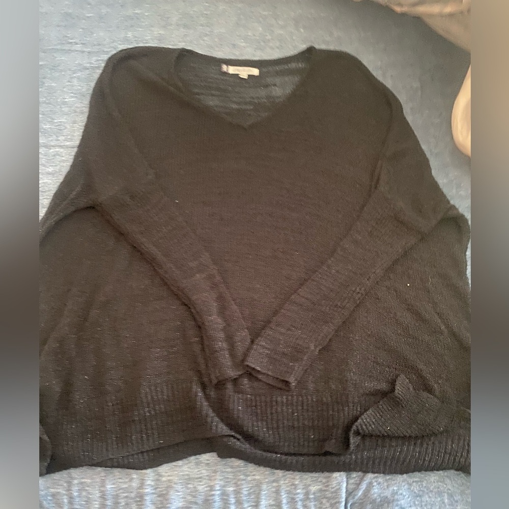 Black see thru sweater